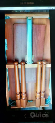 TAVOLO ALLUNGABILE IN LEGNO MASSICCIO 1.40X0,80 ALLUNGABILE DI ALTRI 40 CM  foto-10526