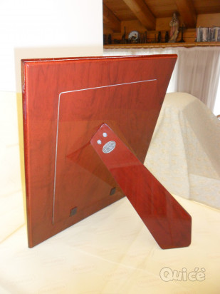 CORNICE PORTARITRATTO PORTAFOTO ARGENTO SEVEN DA TAVOLO 34 x 29 CON VETRO foto-82267