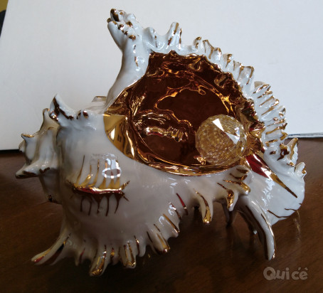 Conchiglia in porcellana con swarovski foto-13147