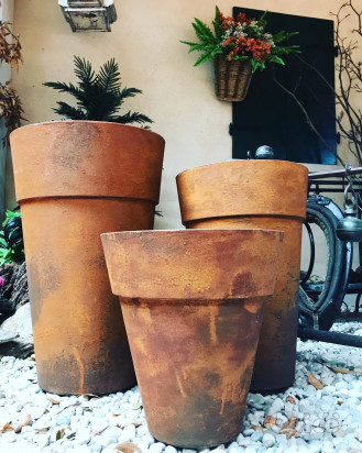 Vaso da giardino effetto corten Rustis - varie misure  foto-16687