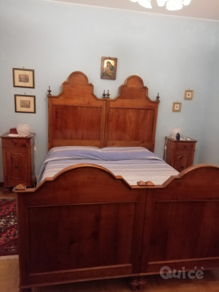 Letto '800 in ciliegio foto-17350