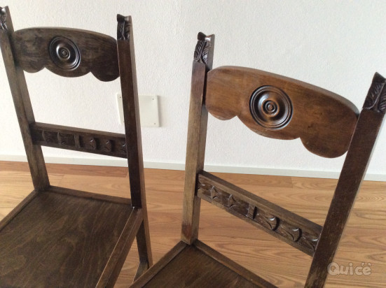 N. 2 sedie in legno, anni 50/60 foto-133934