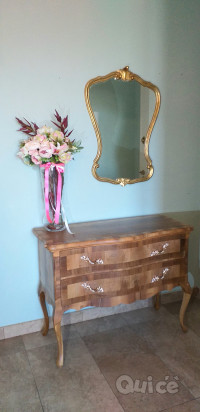 Comoncino in legno naturale stile Liberty foto-147011