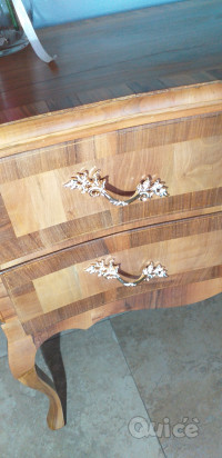 Comoncino in legno naturale stile Liberty foto-19554