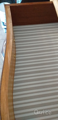 Comoncino in legno naturale stile Liberty foto-147010