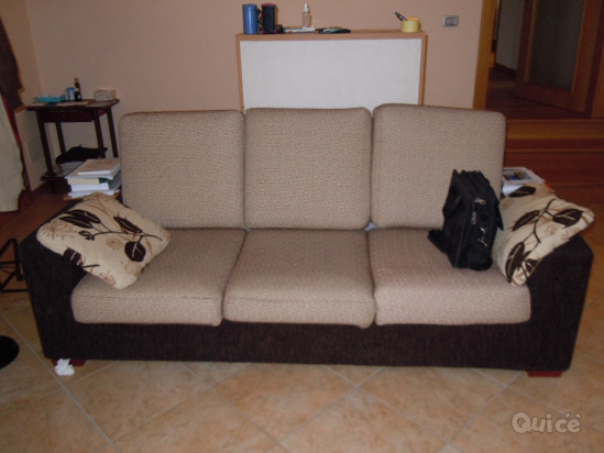 Divano 3 posti in legno massello foto-2513