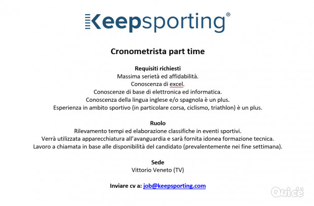 Cronometrista part time foto-36548