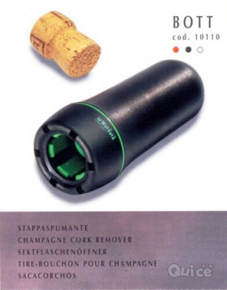 Stappa spumante Bott Munini Design colore BIANCO NERO VERDE confezione regalo foto-37939