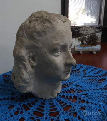 Busto / volto in gesso foto-350245