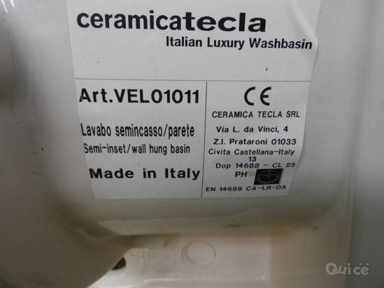 Lavabo - lavandino semi incasso in ceramica foto-360155