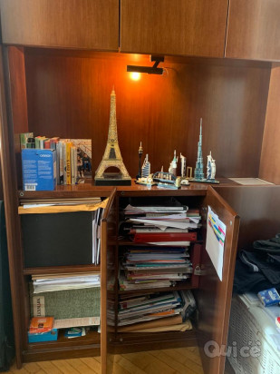 Coppia di armadi libreria in legno massello foto-367791