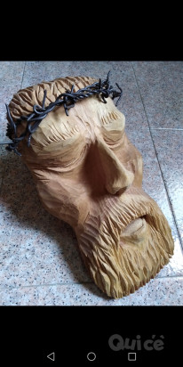 Cristo scolpito in legno di cirmolo foto-43476