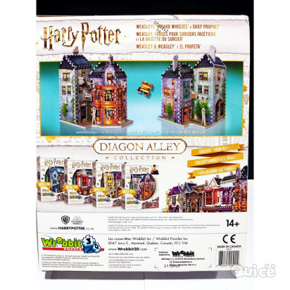 HARRY POTTER Wrebbit 3D Puzzle 285 pz Weasleys' wizard Wheezes & Daily Prophet  foto-384147