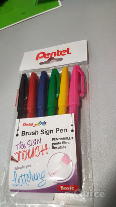 Pentel Brush Sign Pen, pennarelli con punta flessibile   foto-384703