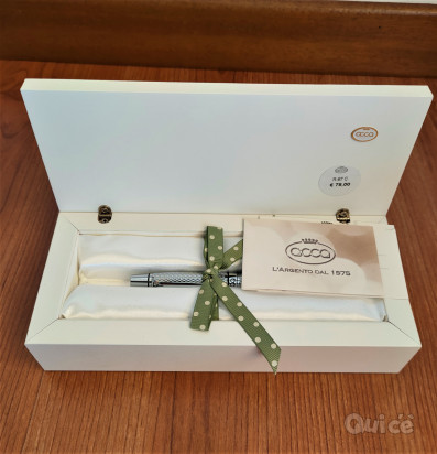 Scatola Portapenna Sfera in Argento foto-412658