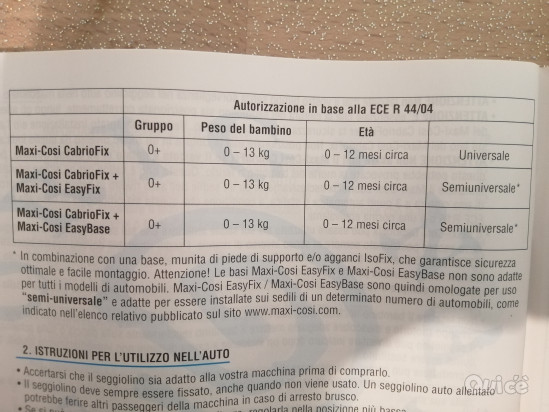 Seggiolino auto / ovetto foto-413432