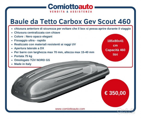 BAULE DA TETTO CARBOX GEV SCOUT 460 foto-49068