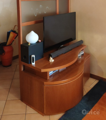 mobile porta tv con spalliera a vetrate foto-7822