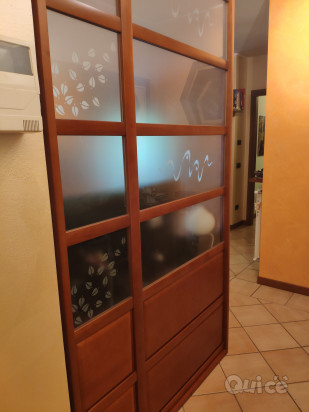 mobile porta tv con spalliera a vetrate foto-44128