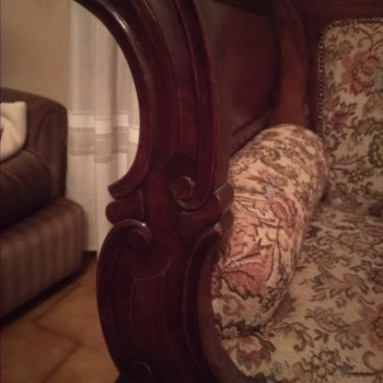 Divano antico in stile Luigi Filippo 