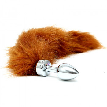 Silicone Buttplug with Fox Tail