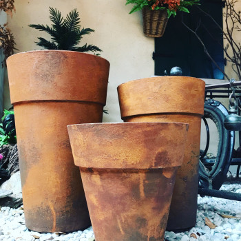 Vaso da giardino effetto corten Rustis - varie misure 