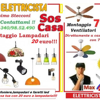 Montaggio e riparazione lampadari Roma 
