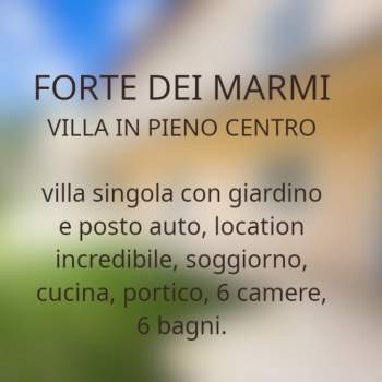 Villa in vendita a Forte dei Marmi (Lucca)
