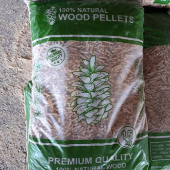 Pellets di legno di abete bianco 6-8mm, certificati ENplus A1