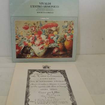 Dischi in vinile 33" Vivaldi L'estro armonico