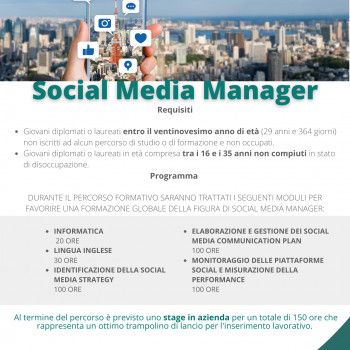 Corso di formazione in Social Media Manager