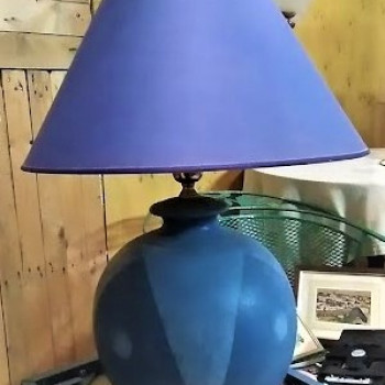 LAMPADA BLU DA TAVOLA