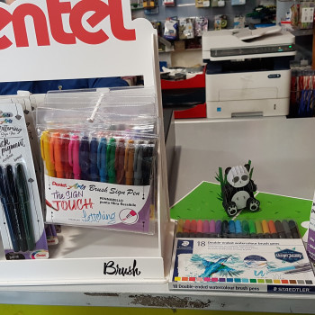 Pentel Brush Sign Pen, pennarelli con punta flessibile  