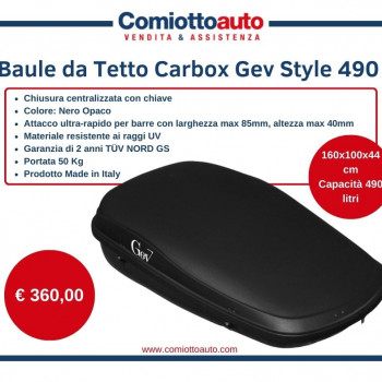 BAULE DA TETTO CARBOX GEV STYLE 490