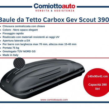 BAULE DA TETTO CARBOX GEV SCOUT 390