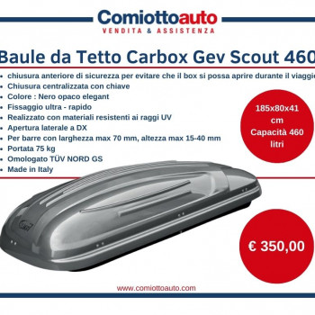 BAULE DA TETTO CARBOX GEV SCOUT 460
