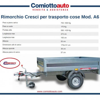 CRESCI RIMORCHI Rimorchio Cresci A6