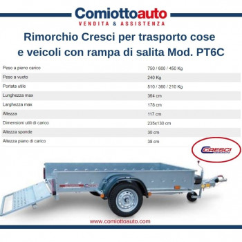 CRESCI RIMORCHI Rimorchio Cresci PT 6C