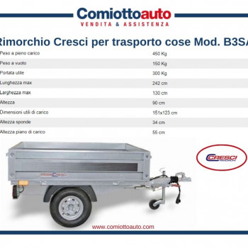 CRESCI RIMORCHI Rimorchio Cresci B3-SA