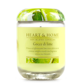 CANDELE IN CERA DI SOIA HEART&HOME 100% NATURALI