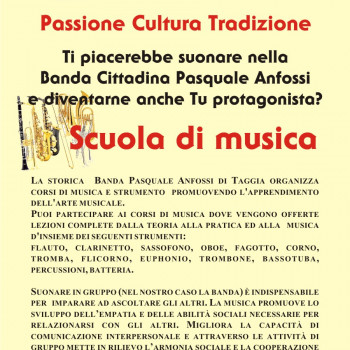 Banda Musicale P. Anfossi  Corsi di Strumento e Musica TAGGIA