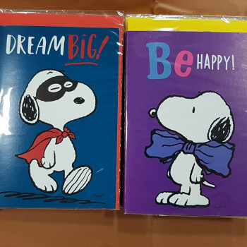 SNOOPY NUOVA SERIE BIGLIETTI AUGURI