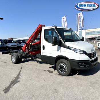 NUOVO IVECO DAILY 72c180 + gru FASSI F65 3 sfili idraulici